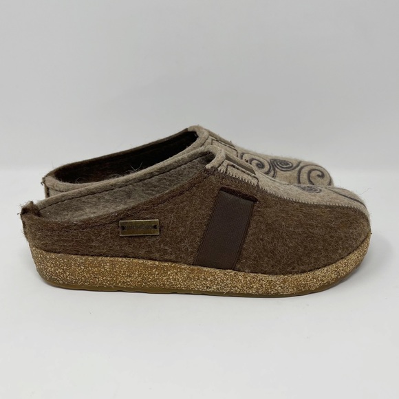 Haflinger Shoes Haflinger Clogs Slippers Slip On Loafers Wool Brown Poshmark